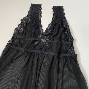 Babydoll Black Sheer Chemise Lingerie